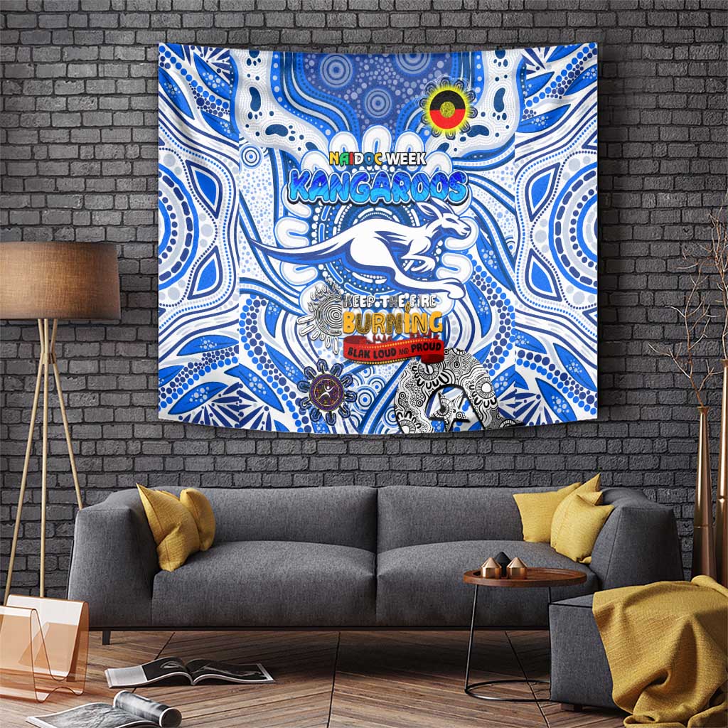 North Melbourne Kangaroos NAIDOC Week 2024 Tapestry Mascot Football