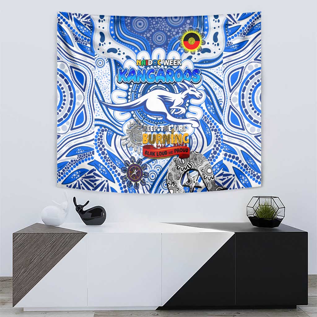 North Melbourne Kangaroos NAIDOC Week 2024 Tapestry Mascot Football