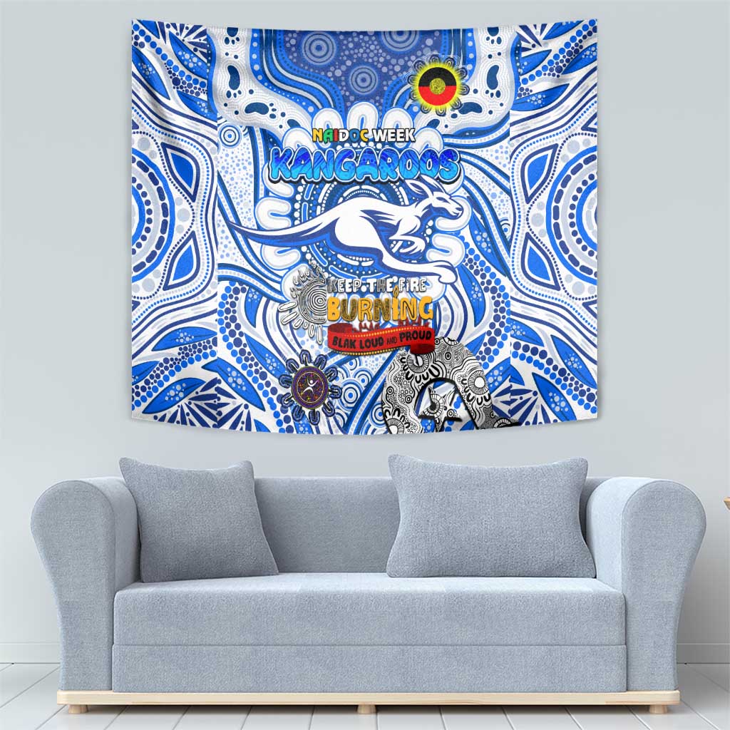 North Melbourne Kangaroos NAIDOC Week 2024 Tapestry Mascot Football