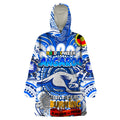 Custom North Melbourne Kangaroos NAIDOC Week 2024 Wearable Blanket Hoodie Mascot Football