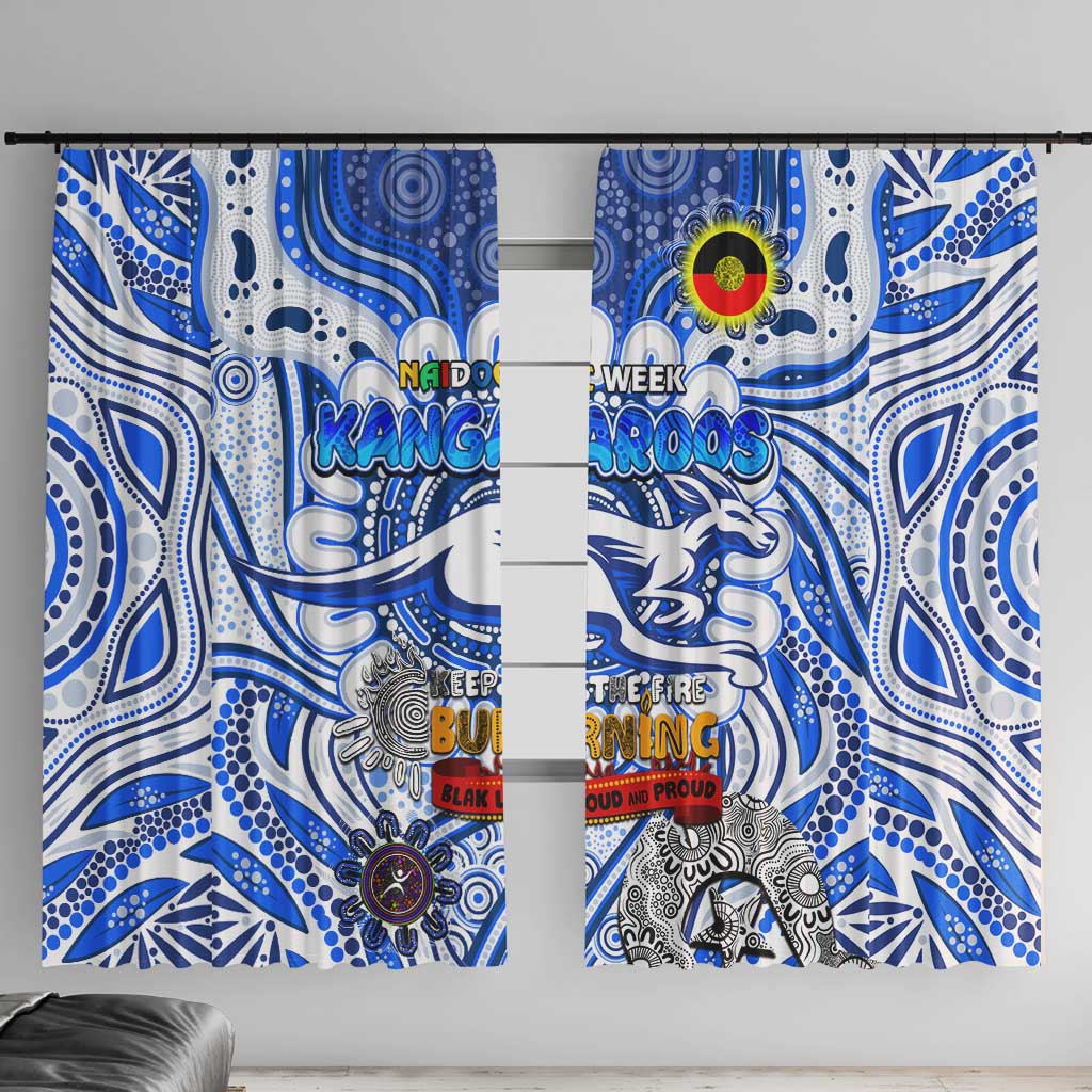 North Melbourne Kangaroos NAIDOC Week 2024 Window Curtain Mascot Football