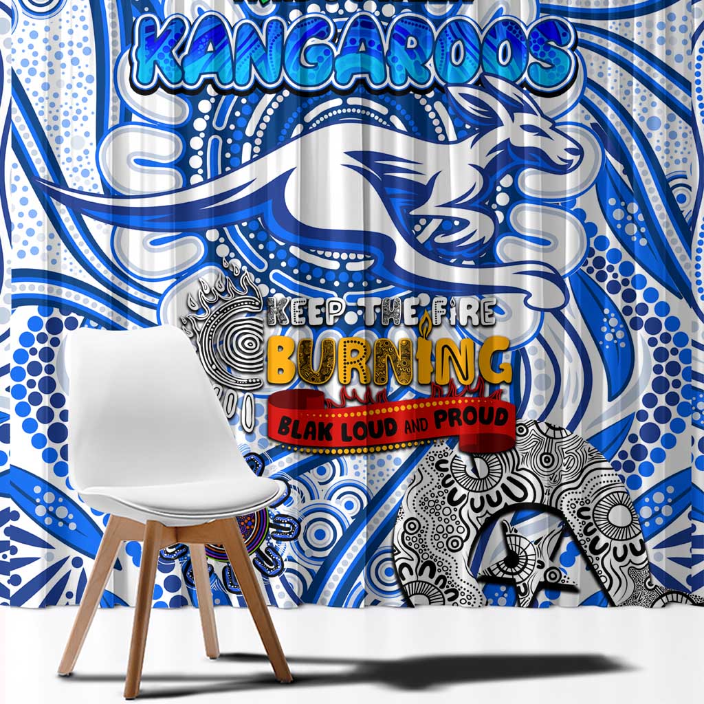 North Melbourne Kangaroos NAIDOC Week 2024 Window Curtain Mascot Football