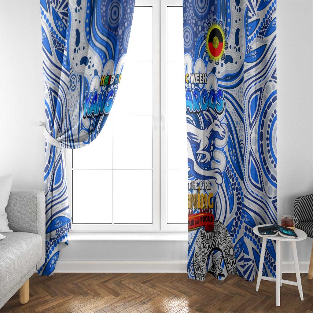 North Melbourne Kangaroos NAIDOC Week 2024 Window Curtain Mascot Football