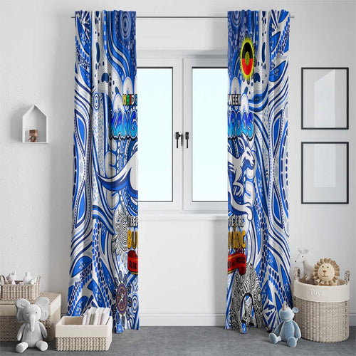 North Melbourne Kangaroos NAIDOC Week 2024 Window Curtain Mascot Football