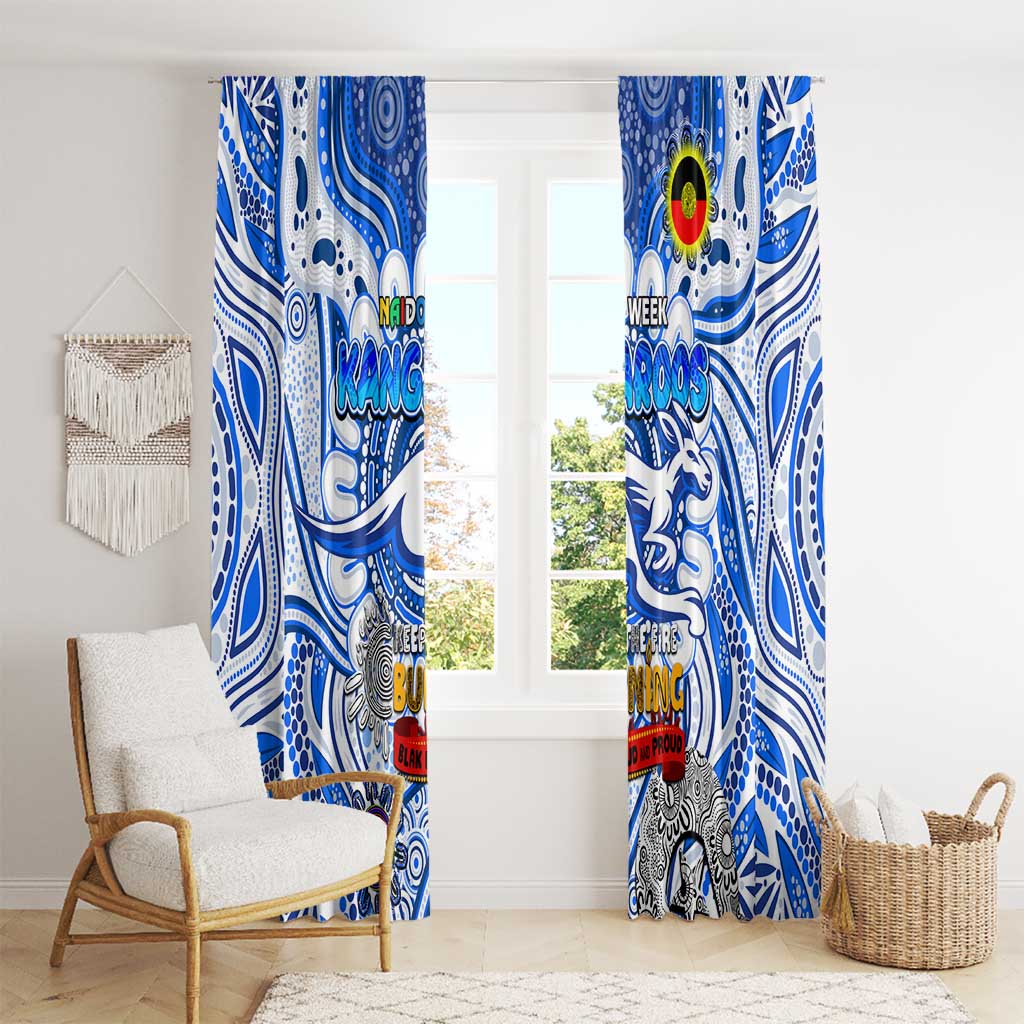 North Melbourne Kangaroos NAIDOC Week 2024 Window Curtain Mascot Football