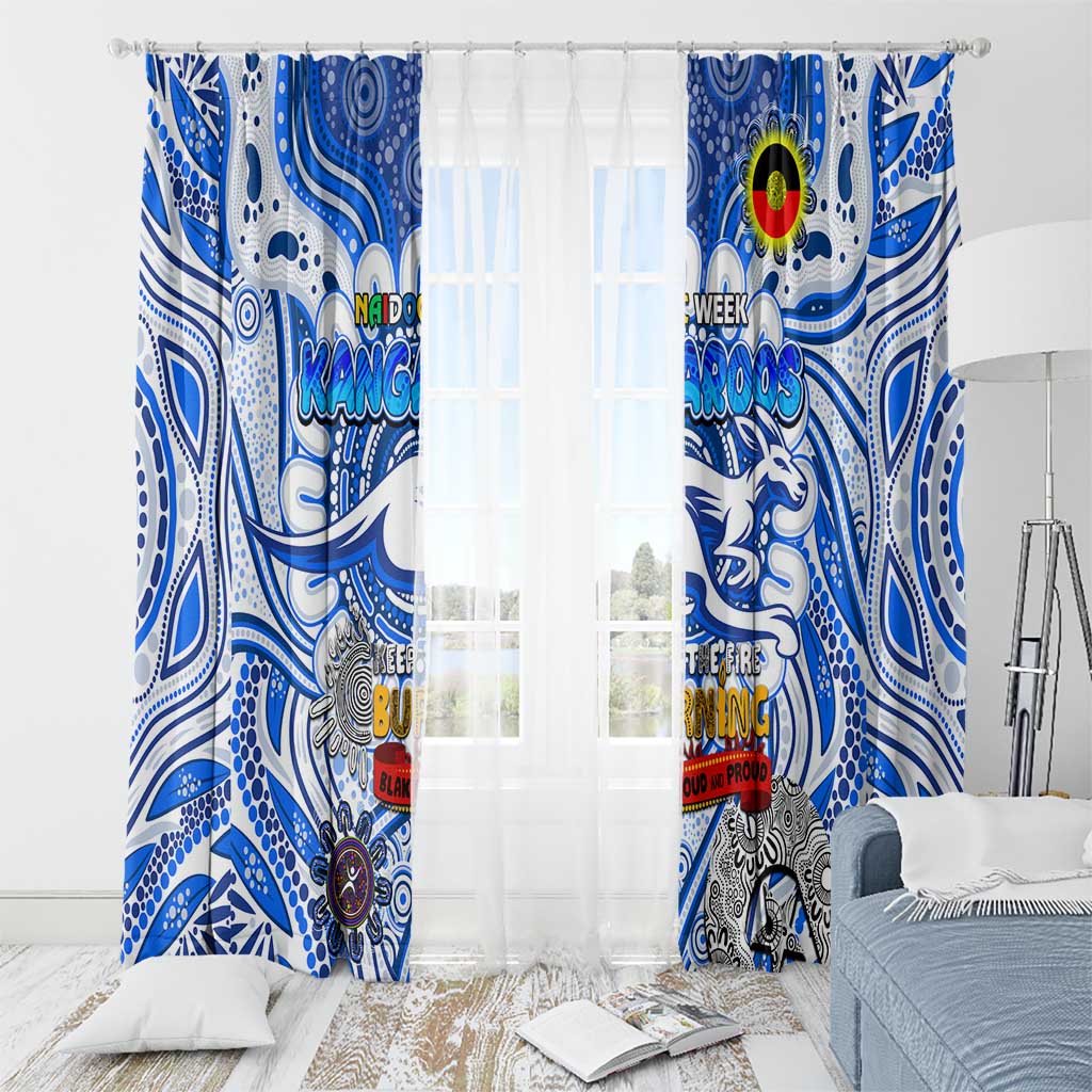 North Melbourne Kangaroos NAIDOC Week 2024 Window Curtain Mascot Football