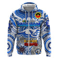 Custom North Melbourne Kangaroos NAIDOC Week 2024 Zip Hoodie Mascot Football