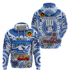 Custom North Melbourne Kangaroos NAIDOC Week 2024 Zip Hoodie Mascot Football