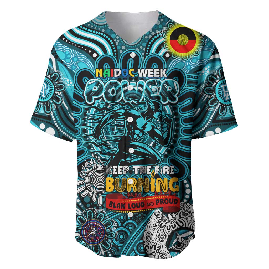 Custom Port Adelaide Power NAIDOC Week 2024 Baseball Jersey Mascot Football