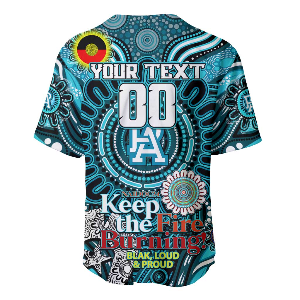 Custom Port Adelaide Power NAIDOC Week 2024 Baseball Jersey Mascot Football