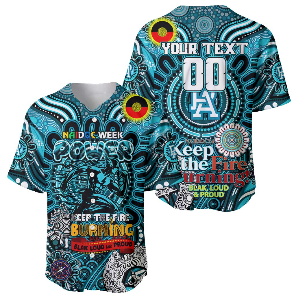 Custom Port Adelaide Power NAIDOC Week 2024 Baseball Jersey Mascot Football