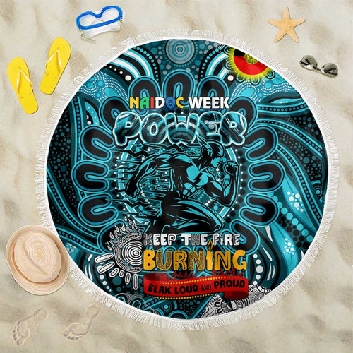 Port Adelaide Power NAIDOC Week 2024 Beach Blanket Mascot Football