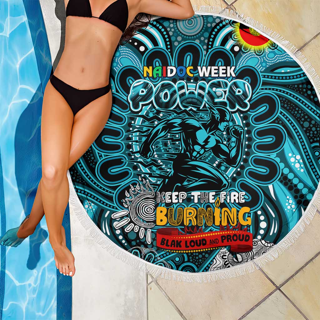 Port Adelaide Power NAIDOC Week 2024 Beach Blanket Mascot Football
