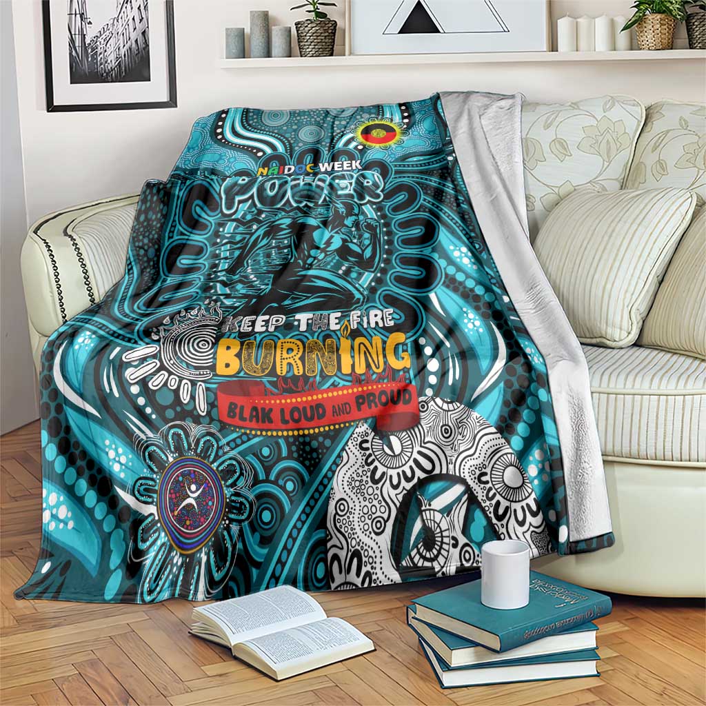 Port Adelaide Power NAIDOC Week 2024 Blanket Mascot Football