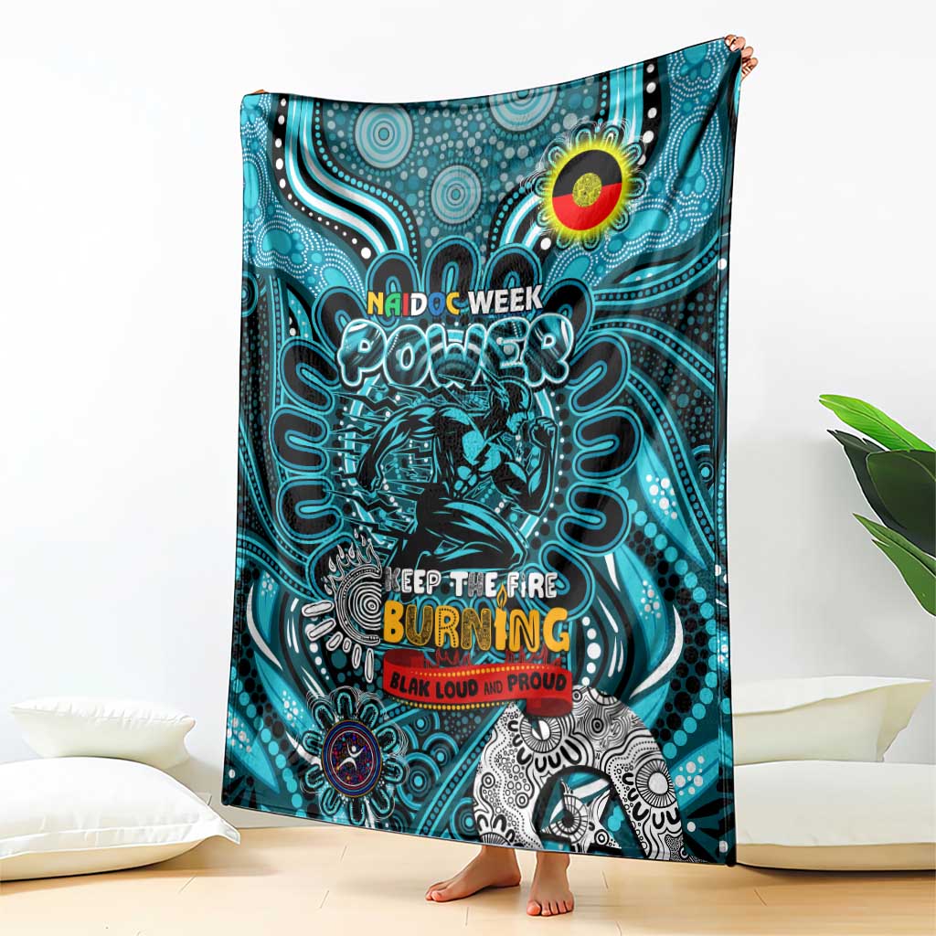 Port Adelaide Power NAIDOC Week 2024 Blanket Mascot Football