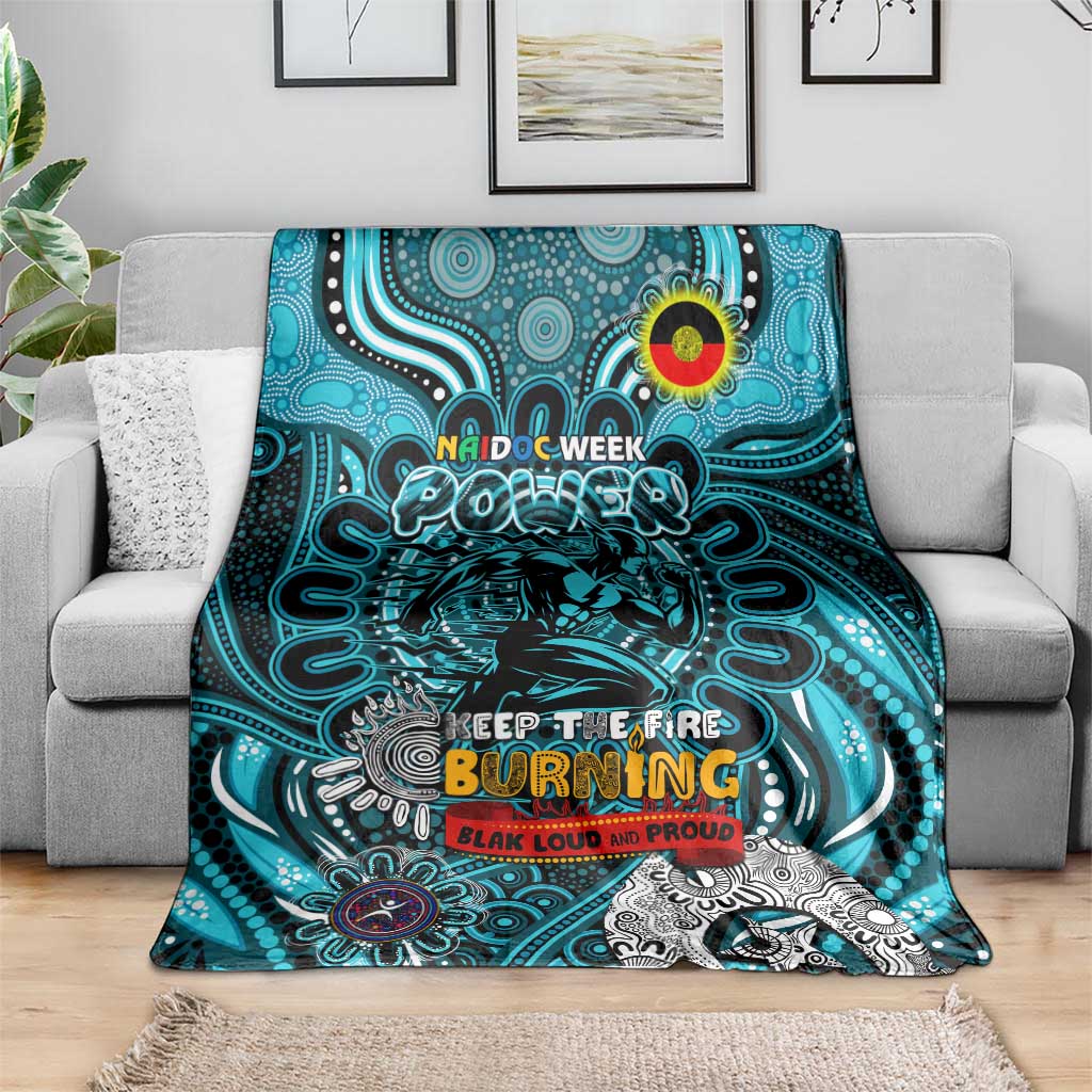 Port Adelaide Power NAIDOC Week 2024 Blanket Mascot Football