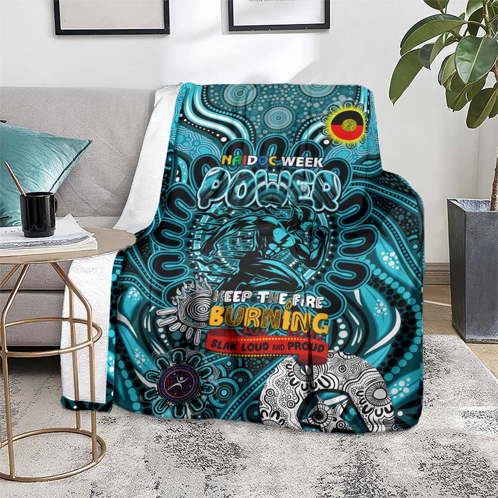 Port Adelaide Power NAIDOC Week 2024 Blanket Mascot Football