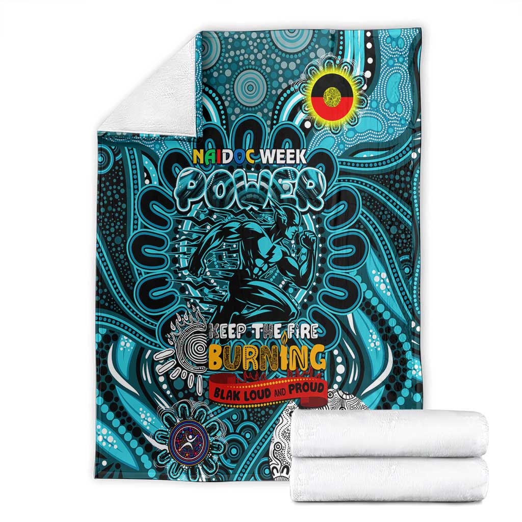 Port Adelaide Power NAIDOC Week 2024 Blanket Mascot Football