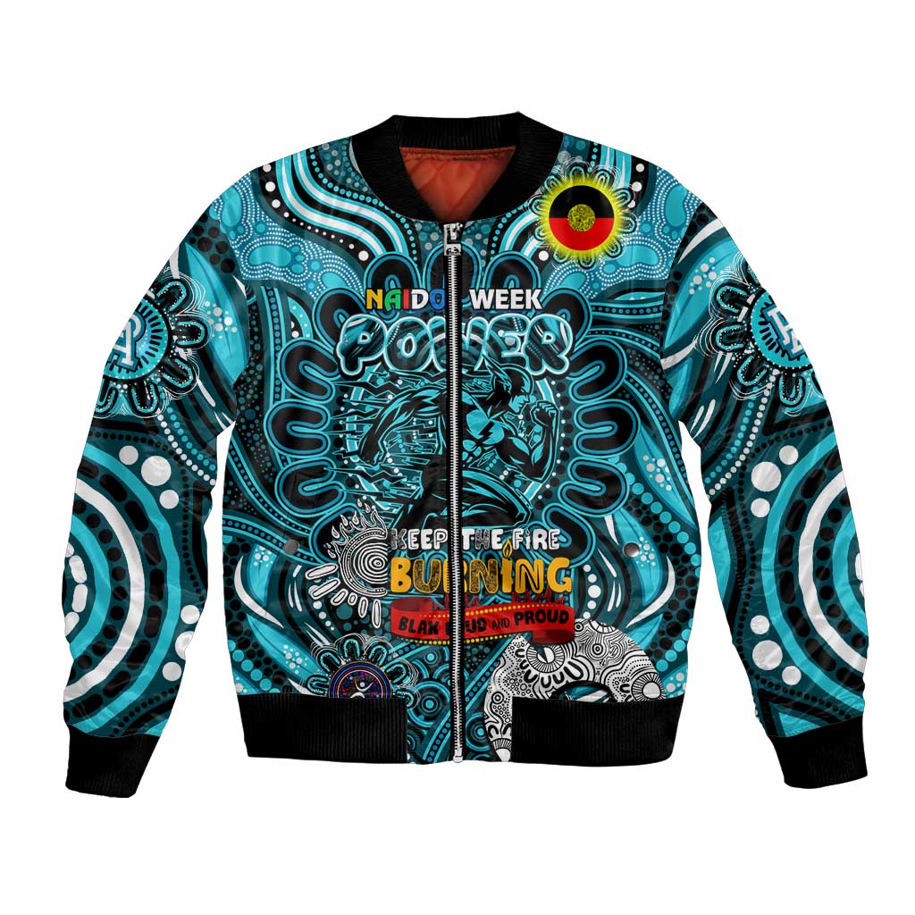 Custom Port Adelaide Power NAIDOC Week 2024 Bomber Jacket Mascot Football