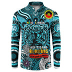 Custom Port Adelaide Power NAIDOC Week 2024 Button Sweatshirt Mascot Football