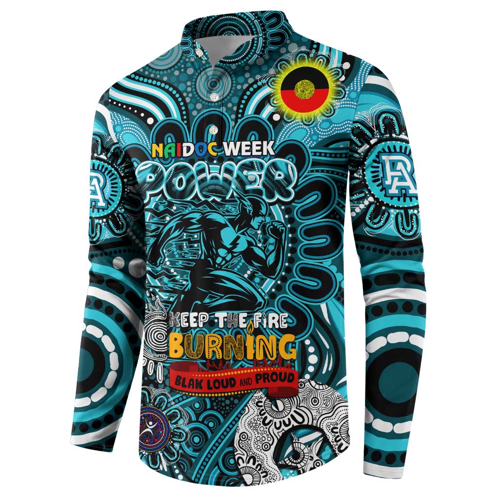 Custom Port Adelaide Power NAIDOC Week 2024 Button Sweatshirt Mascot Football