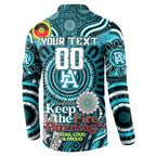 Custom Port Adelaide Power NAIDOC Week 2024 Button Sweatshirt Mascot Football