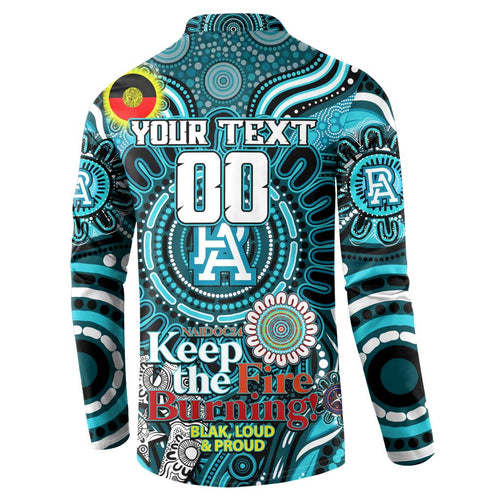 Custom Port Adelaide Power NAIDOC Week 2024 Button Sweatshirt Mascot Football