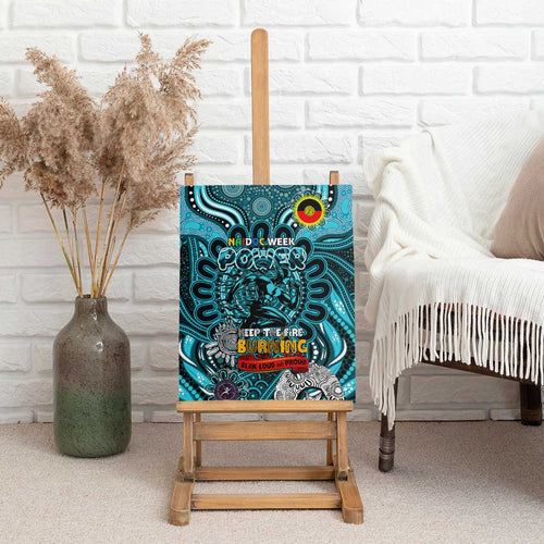 Port Adelaide Power NAIDOC Week 2024 Canvas Wall Art Mascot Football