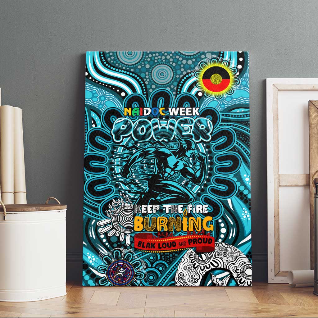 Port Adelaide Power NAIDOC Week 2024 Canvas Wall Art Mascot Football