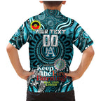 Custom Port Adelaide Power NAIDOC Week 2024 Family Matching Mermaid Dress and Hawaiian Shirt Mascot Football