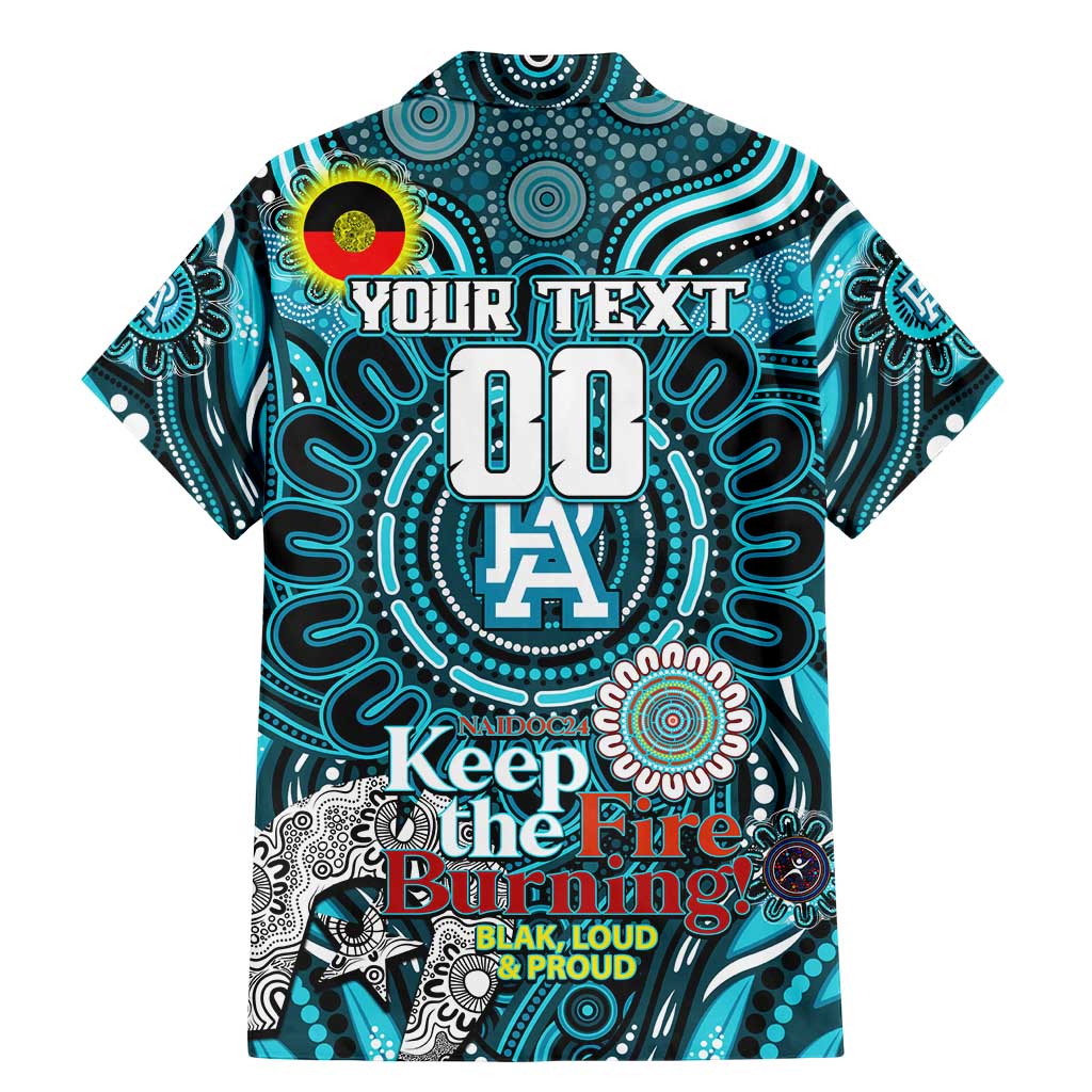 Custom Port Adelaide Power NAIDOC Week 2024 Family Matching Mermaid Dress and Hawaiian Shirt Mascot Football