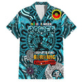 Custom Port Adelaide Power NAIDOC Week 2024 Family Matching Puletasi and Hawaiian Shirt Mascot Football
