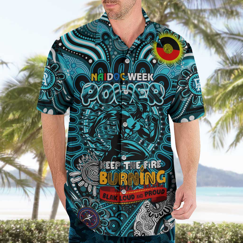 Custom Port Adelaide Power NAIDOC Week 2024 Hawaiian Shirt Mascot Football