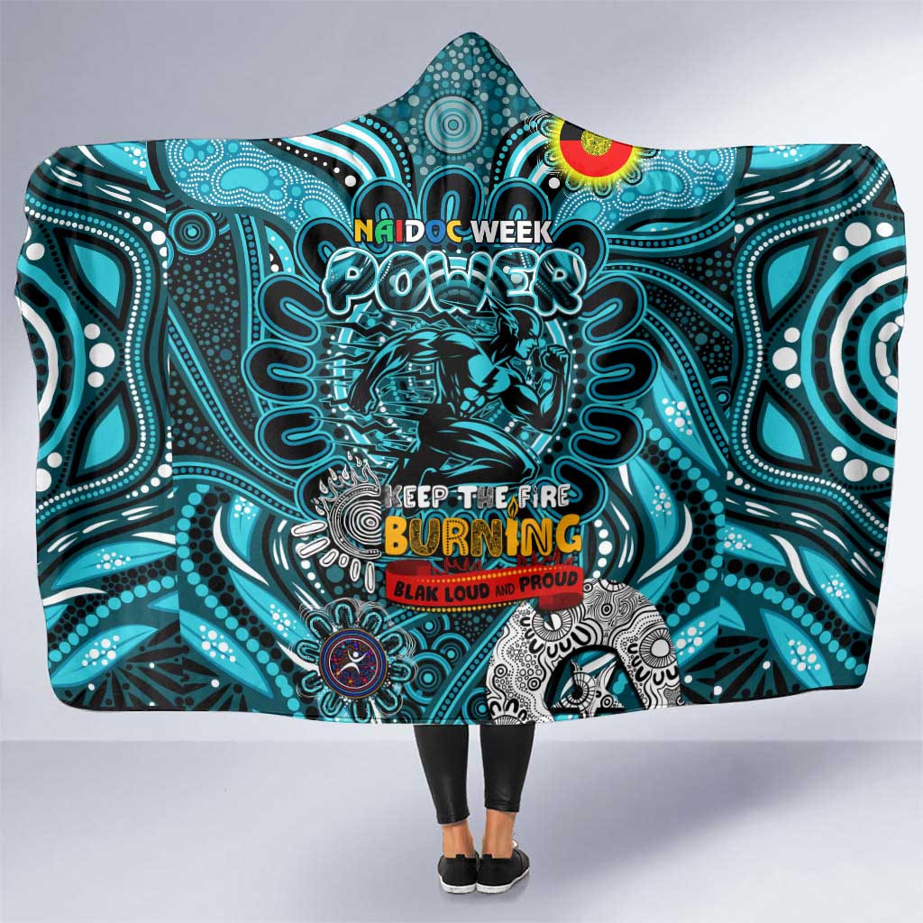 Port Adelaide Power NAIDOC Week 2024 Hooded Blanket Mascot Football