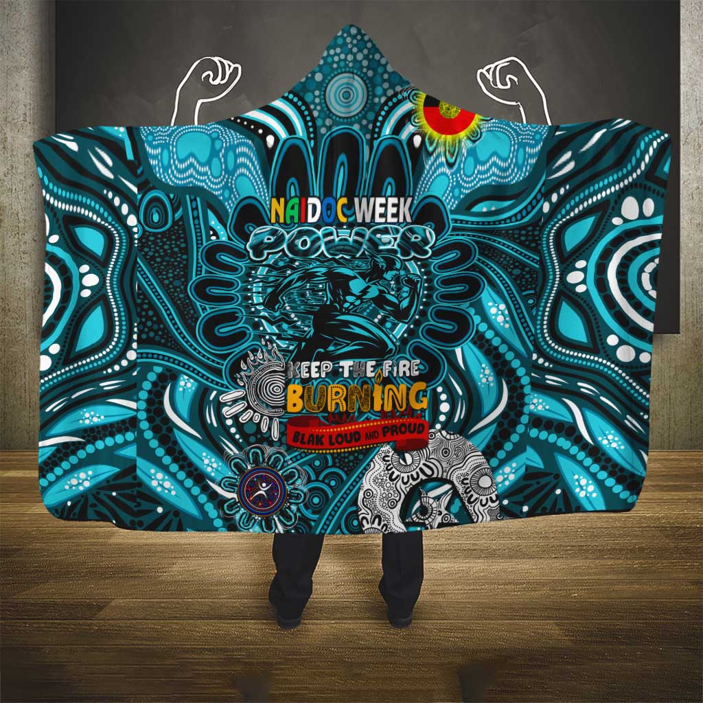 Port Adelaide Power NAIDOC Week 2024 Hooded Blanket Mascot Football
