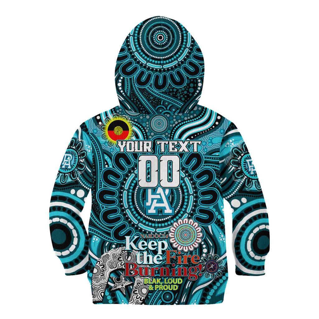 Custom Port Adelaide Power NAIDOC Week 2024 Kid Hoodie Mascot Football