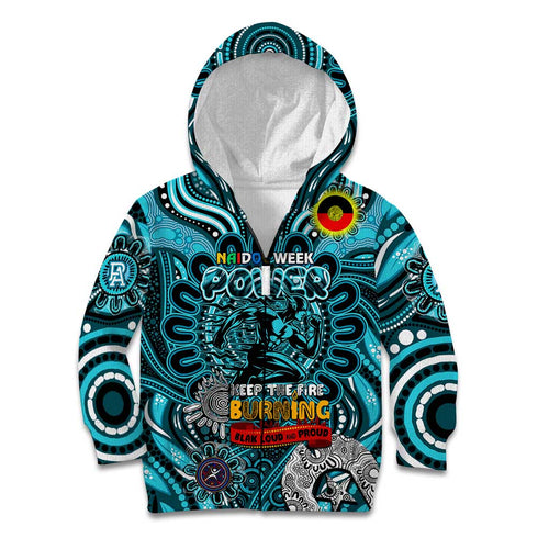 Custom Port Adelaide Power NAIDOC Week 2024 Kid Hoodie Mascot Football
