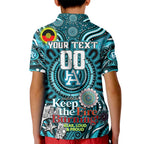 Custom Port Adelaide Power NAIDOC Week 2024 Kid Polo Shirt Mascot Football