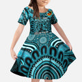 Custom Port Adelaide Power NAIDOC Week 2024 Kid Short Sleeve Dress Mascot Football