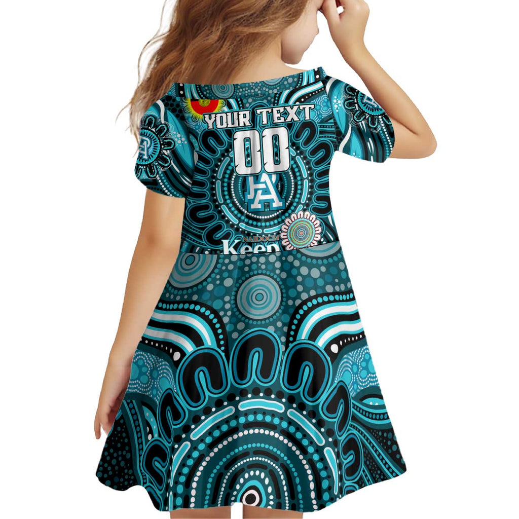 Custom Port Adelaide Power NAIDOC Week 2024 Kid Short Sleeve Dress Mascot Football