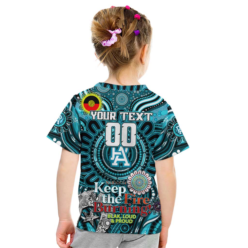 Custom Port Adelaide Power NAIDOC Week 2024 Kid T Shirt Mascot Football
