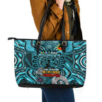 Port Adelaide Power NAIDOC Week 2024 Leather Tote Bag Mascot Football