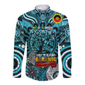 Custom Port Adelaide Power NAIDOC Week 2024 Long Sleeve Button Shirt Mascot Football