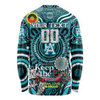 Custom Port Adelaide Power NAIDOC Week 2024 Long Sleeve Shirt Mascot Football