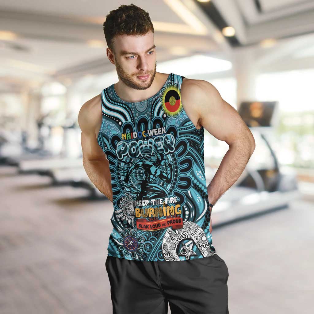 Custom Port Adelaide Power NAIDOC Week 2024 Men Tank Top Mascot Football