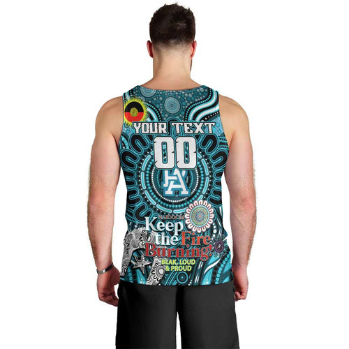 Custom Port Adelaide Power NAIDOC Week 2024 Men Tank Top Mascot Football