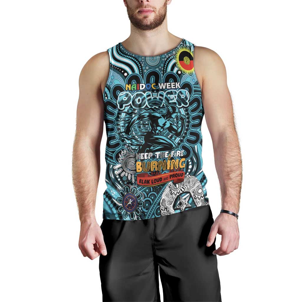 Custom Port Adelaide Power NAIDOC Week 2024 Men Tank Top Mascot Football