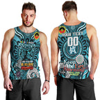 Custom Port Adelaide Power NAIDOC Week 2024 Men Tank Top Mascot Football