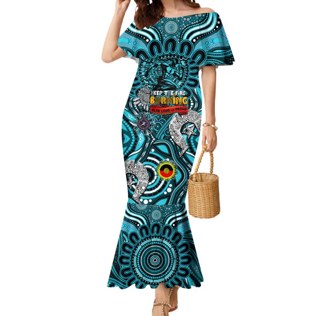 Custom Port Adelaide Power NAIDOC Week 2024 Mermaid Dress Mascot Football