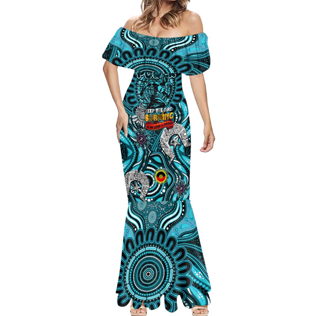 Custom Port Adelaide Power NAIDOC Week 2024 Mermaid Dress Mascot Football